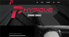 Desktop Screenshot of physiquetherapy.com