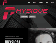 Tablet Screenshot of physiquetherapy.com